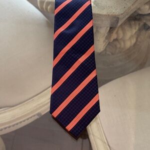Navy and Pink Striped Tie
